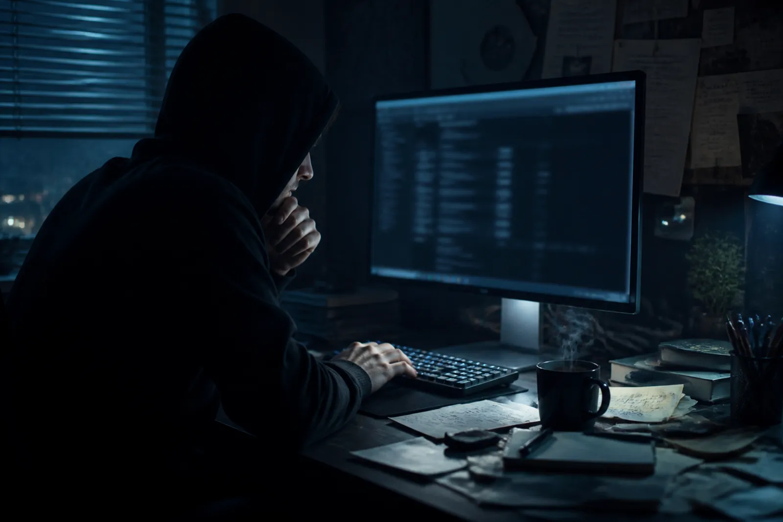 A user is engaged in exploring dark web search engines on their desktop.